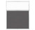 5' x 6' W/ Window Charcoal Gray Fabric Clear Window