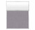 5' x 6' W/ Window Cloud Gray Fabric Frosted Window