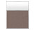 5' x 6' W/ Window Latte Fabric Frosted Window