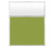 5' x 6' W/ Window Lime Green Fabric Frosted Window