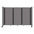 Room Divider 360 Folding Portable Partition 8'6" x 6' Speckled Gray Fabric