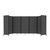 Room Divider 360 Folding Portable Partition 14' x 6' Classic Gray Fabric