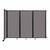 Wall-Mounted Room Divider 360 Folding Partition 8'6" x 6' Speckled Gray Fabric