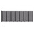 Wall-Mounted Room Divider 360 Folding Partition 19'6" x 6'10" Speckled Gray Fabric