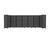 Room Divider 360 Folding Portable Partition 19'6" x 6' Classic Gray Fabric