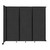 Wall-Mounted Room Divider 360¨ Folding Partition 8'6" x 7'6" Black Fabric