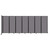 Wall-Mounted Room Divider 360 Folding Partition 19'6" x 7'6" Speckled Gray Fabric