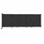 Wall-Mounted StraightWall Sliding Partition 11'3" x 4' Black Fabric