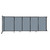 Wall-Mounted StraightWall™ Sliding Partition 11'3" x 4' Powder Blue Fabric