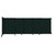 Wall-Mounted StraightWallª Sliding Partition 11'3" x 4' Forest Green Fabric