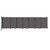 Wall-Mounted StraightWallª Sliding Partition 15'6" x 4' Charcoal Gray Fabric