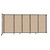 Wall-Mounted StraightWallª Sliding Partition 11'3" x 5' Beige Fabric