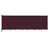 Wall-Mounted StraightWallª Sliding Partition 15'6" x 5' Cranberry Fabric