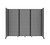 Room Divider 360 Folding Portable Partition 8'6" x 6'10" Ash Gray Fabric