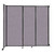 Wall-Mounted StraightWallª Sliding Partition 7'2" x 6'10" Cloud Gray Fabric