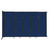 Wall-Mounted StraightWallª Sliding Partition 11'3" x 6'10" Navy Blue Fabric