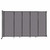 Wall-Mounted StraightWall Sliding Partition 11'3" x 6'10" Speckled Gray Fabric