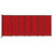 Wall-Mounted StraightWallª Sliding Partition 15'6" x 6'10" Red Fabric