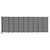 Wall-Mounted StraightWall Sliding Partition 19'9" x 6'10" Speckled Gray Fabric