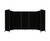 Room Divider 360 Folding Portable Partition 14' x 6'10" Black Fabric