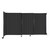 StraightWall Wall-Mounted Sliding Partition 7'2" x 4' Dark Gray Poly Polycarbonate