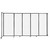 StraightWallÃ¨ Wall-Mounted Sliding Partition 11"3' x 6' Opal Poly Polycarbonate