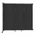 StraightWall Wall-Mounted Sliding Partition 7'2" x 6'10" Dark Gray Poly Polycarbonate