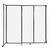 StraightWall Wall-Mounted Sliding Partition 7'2" x 6'10" Opal Poly Polycarbonate