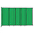 StraightWall Wall-Mounted Sliding Partition 11'3" x 6'10" Green Poly Polycarbonate