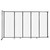 StraightWall Wall-Mounted Sliding Partition 11'3" x 6'10" Opal Poly Polycarbonate