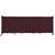 StraightWallª Sliding Portable Partition 11'3" x 4' Cranberry Fabric