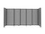 StraightWall Sliding Portable Partition 11'3" x 6' Ash Gray Fabric