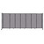 StraightWallª Sliding Portable Partition 15'6" x 6' Cloud Gray Fabric