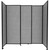 StraightWall Sliding Portable Partition 7'2" x 7'6" Ash Gray Fabric