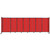 StraightWall Sliding Portable Partition 15'6" x 5' Red Fluted Polycarbonate