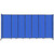 StraightWall Sliding Portable Partition 15'6" x 7'6" Blue Fluted Polycarbonate