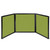 Folding Tabletop Display 78" x 24" Lime Green Fabric