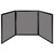 Folding Tabletop Display 99" x 36" Slate Fabric