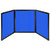Folding Tabletop Display 99" x 36" Blue Polycarbonate