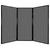 Privacy Screen 7'6" x 5'10" Dark Gray Poly Polycarbonate