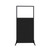 Work Station Screen 33" x 70" Black Fabric With Clear Window