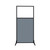 Work Station Screen 33" x 70" Powder Blue Fabric With Clear Window