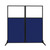 Work Station Screen 66" x 70" Royal Blue Fabric With Clear Window