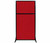 Work Station Screen 33" x 70" Red Fabric