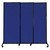 QuickWall Sliding Portable Partition 7' x 6'8" Royal Blue Fabric