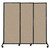 QuickWall Sliding Portable Partition 7' x 6'8" Rye Fabric