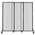 QuickWall Sliding Portable Partition 7' x 6'8" Clear Fluted Polycarbonate