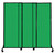 QuickWall Sliding Portable Partition 7' x 6'8" Green Fluted Polycarbonate