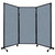 QuickWall Folding Portable Partition 8'4" x 5'10" Powder Blue Fabric