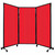 QuickWall Folding Portable Partition 8'4" x 5'10" Red Polycarbonate